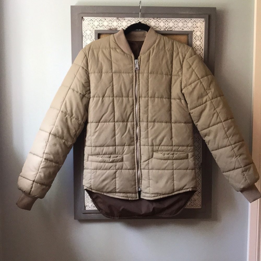 Vintage Bomber Puffer Jacket